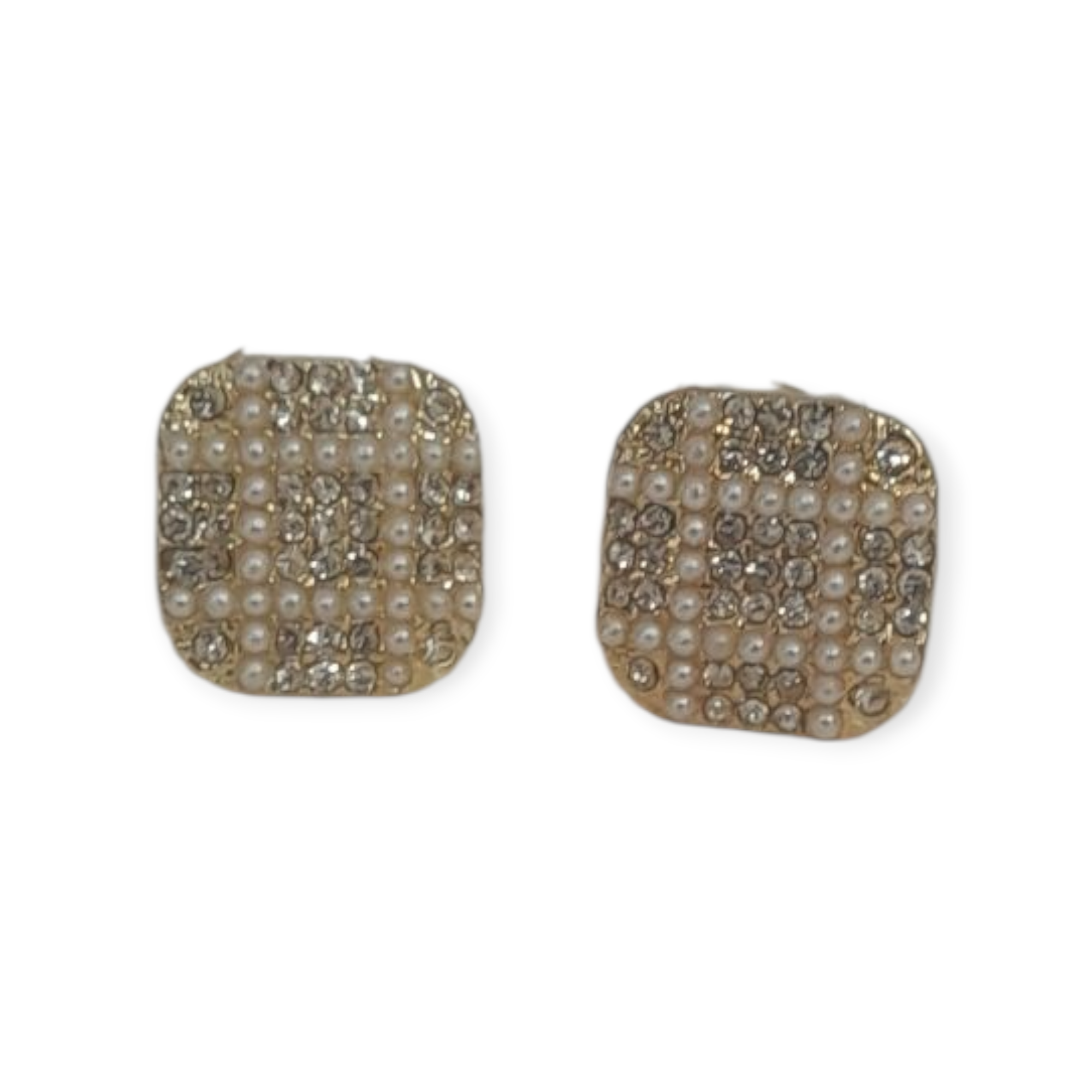 Pearl Square Earrings